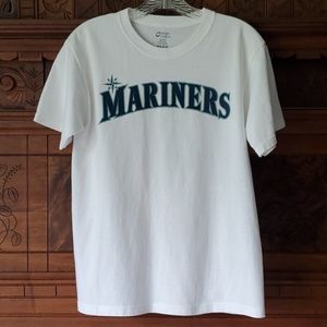 Seattle Mariners Morse Boeing White T-Shirt XL